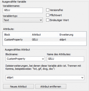 Variable mit Attribut
